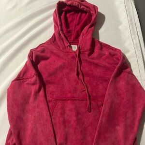 Kenneth Cole Womens Deep pink Hoodie Sweater